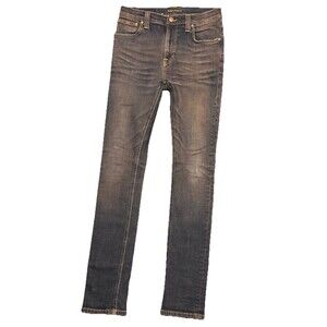 Nudie Jeans High Kai Electric Red Brown Jeans Size 30 X 32